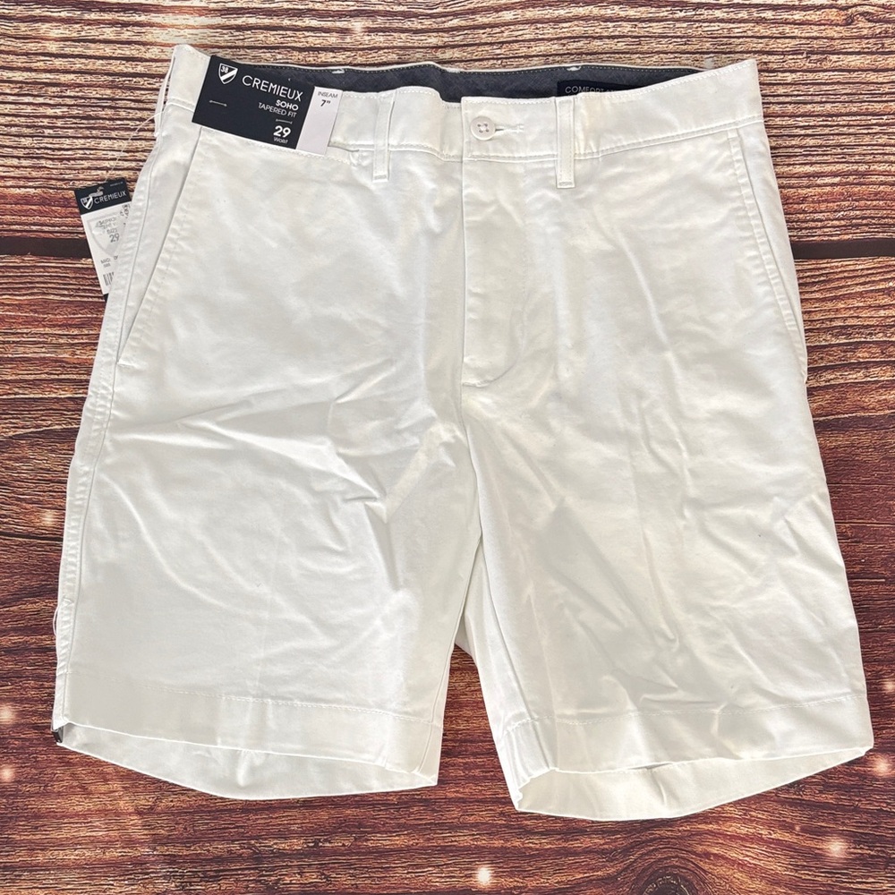 Daniel Cremieux Men's White Flat Front Shorts NWT
